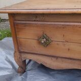 Rustic coffee table with sliding top L130 cm
