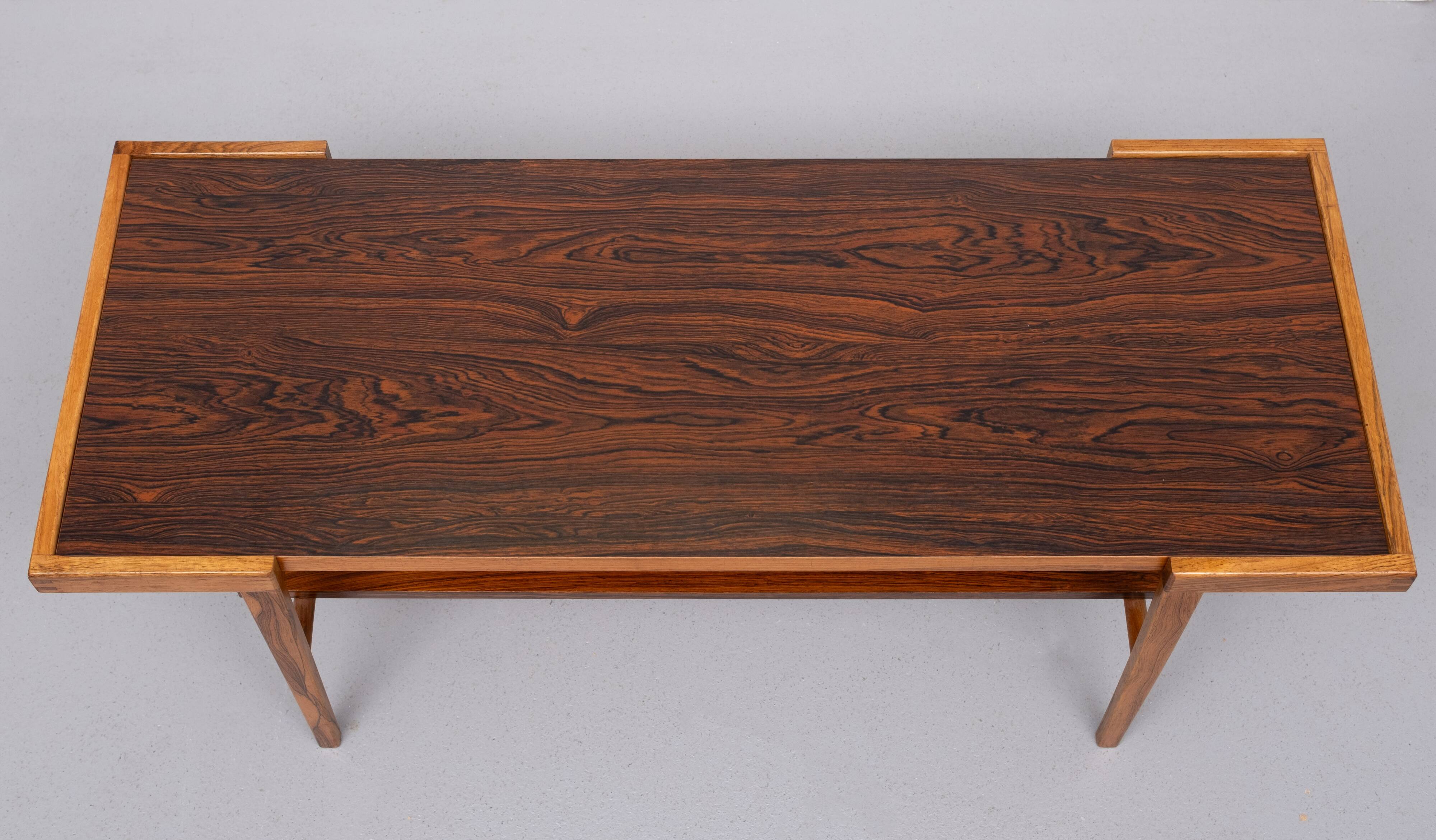 Mid Century Modern 1960s Rosewood Coffee Table