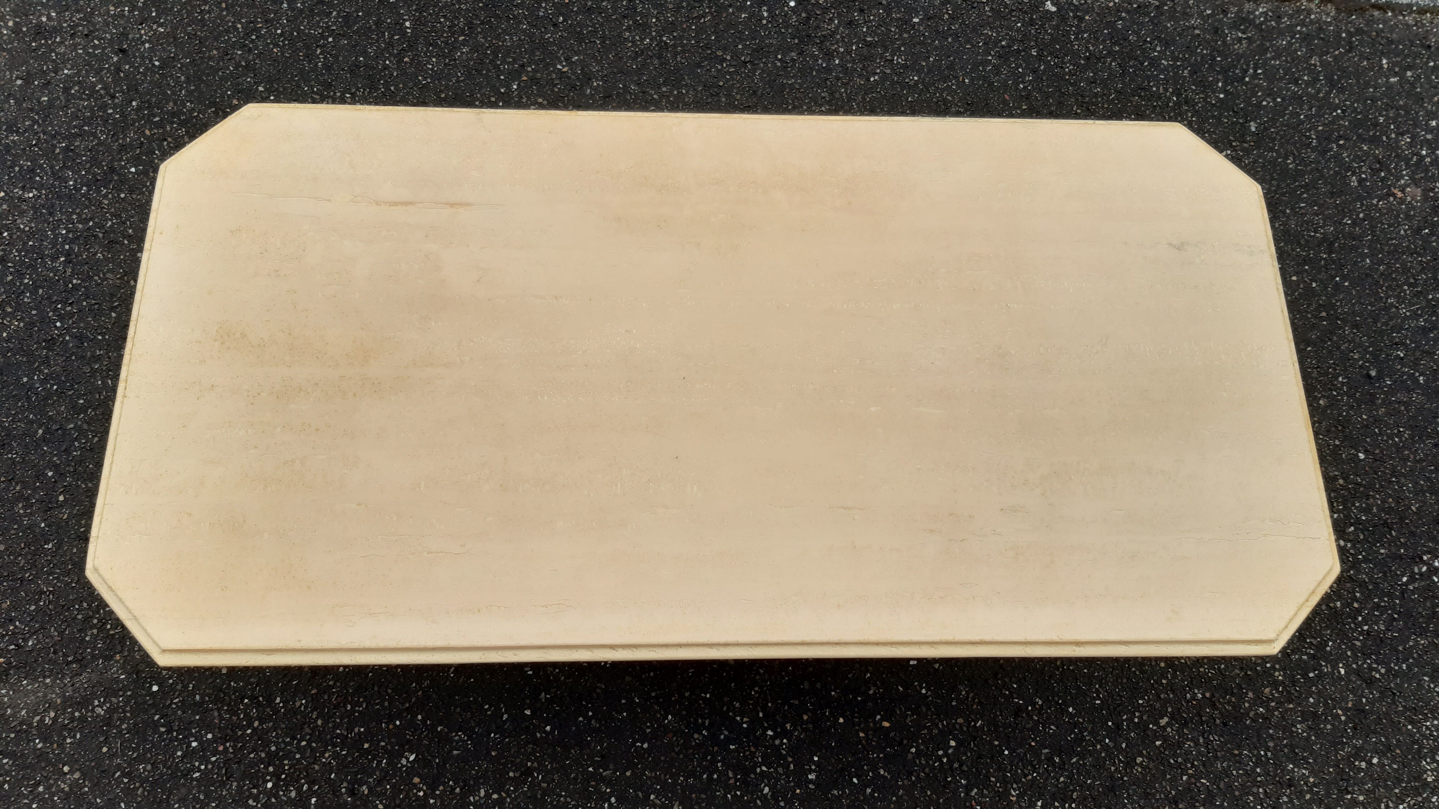 Travertine coffee table 80s
