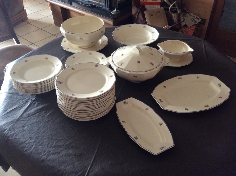 Service en demi porcelaine 52 pièces