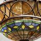 Large Tiffany lamp.