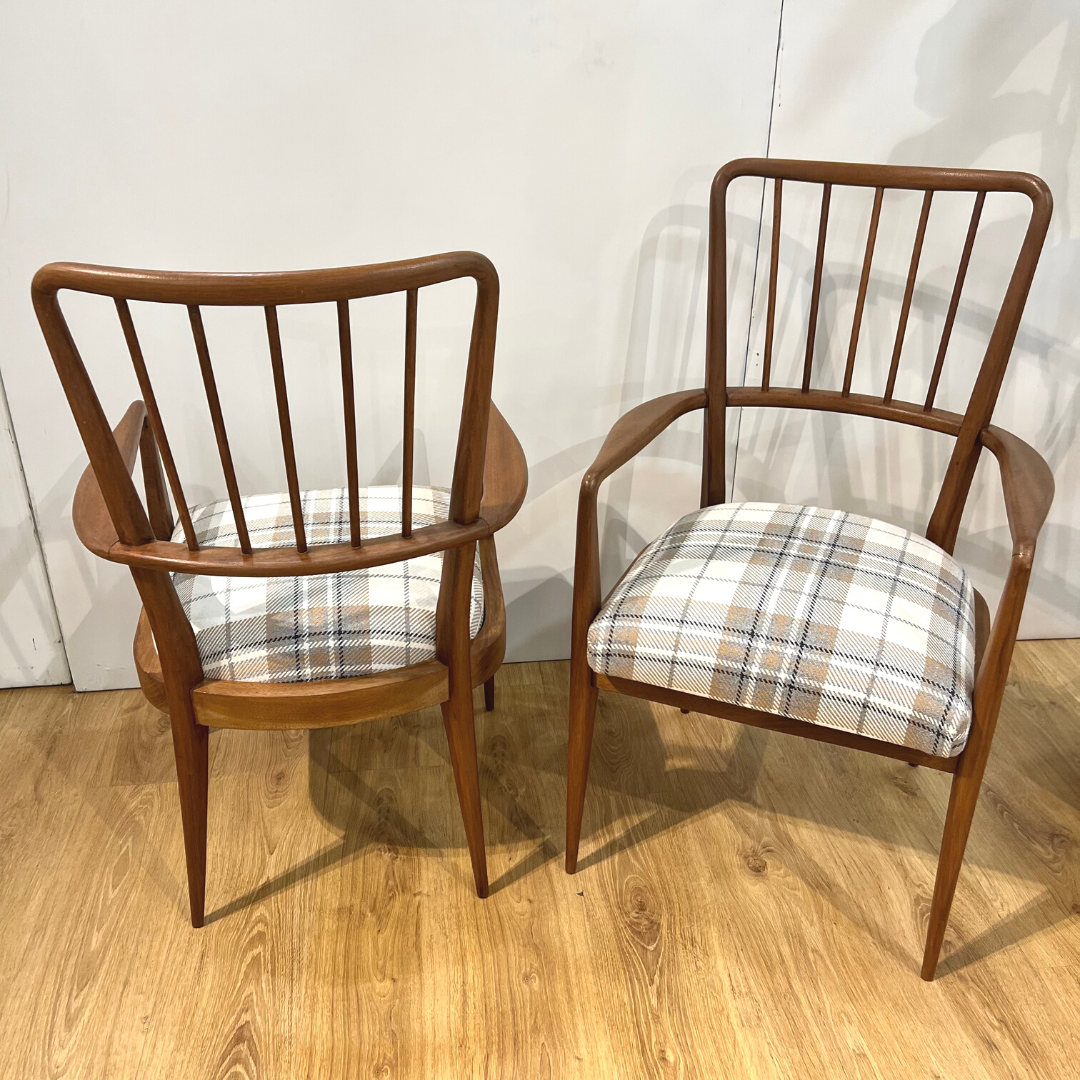 Pair of teak armchairs 60s
