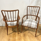 Paire de fauteuils en teck années 60