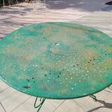 Wrought iron garden table