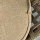 Vintage jute fabric suspension