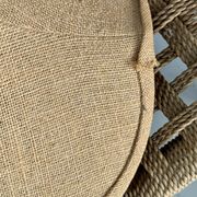 Suspension vintage en toile de jute