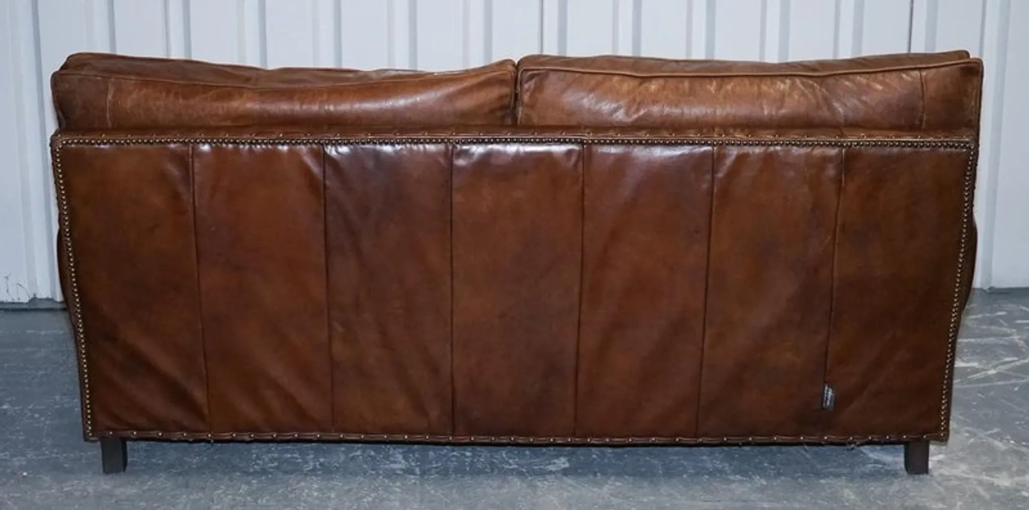 Balmoral 3-Seater Leather Sofa in Heritage Brown by Halo