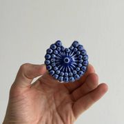 Sucrier bleu électrique en céramique