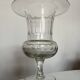 XXL neoclassical 19th-century medical vase in flat-cut crystal