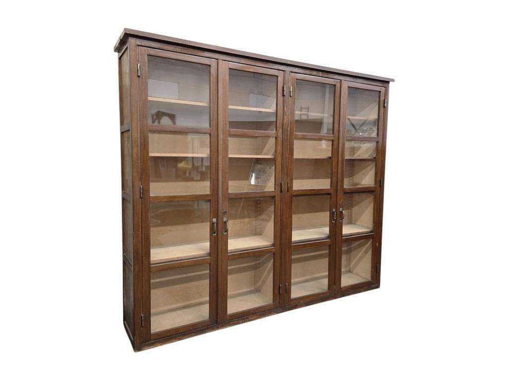 XL vintage display cabinet / laboratory cupboard / bookshelf