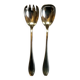 Pair of Art Deco style silver plated salad servers