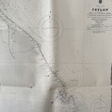 Indian Ocean Ceylon East Coast Nautical Map