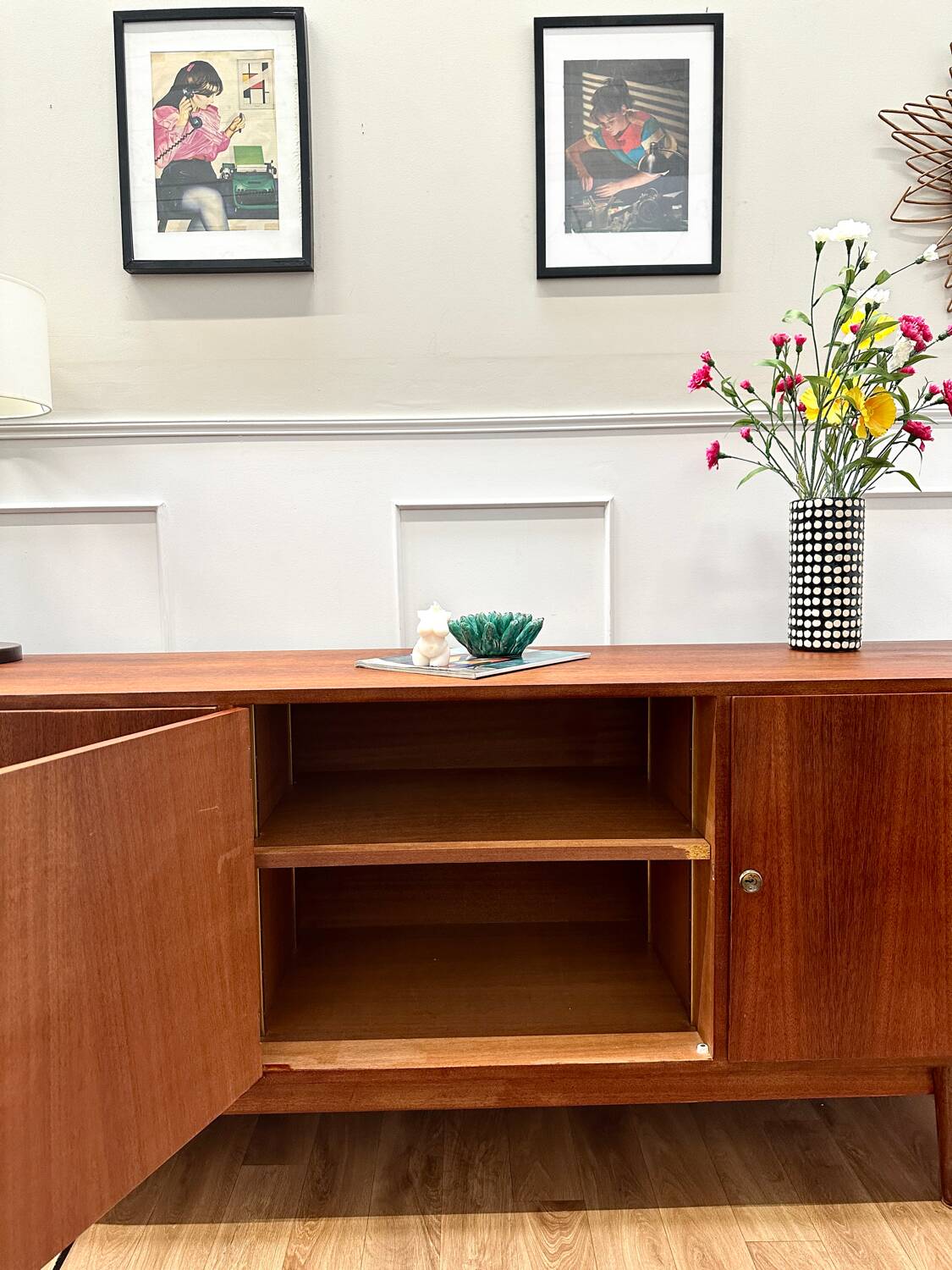 Vintage Scandinavian style sideboard