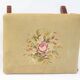 Curule Stool Empire  with Needlepoint