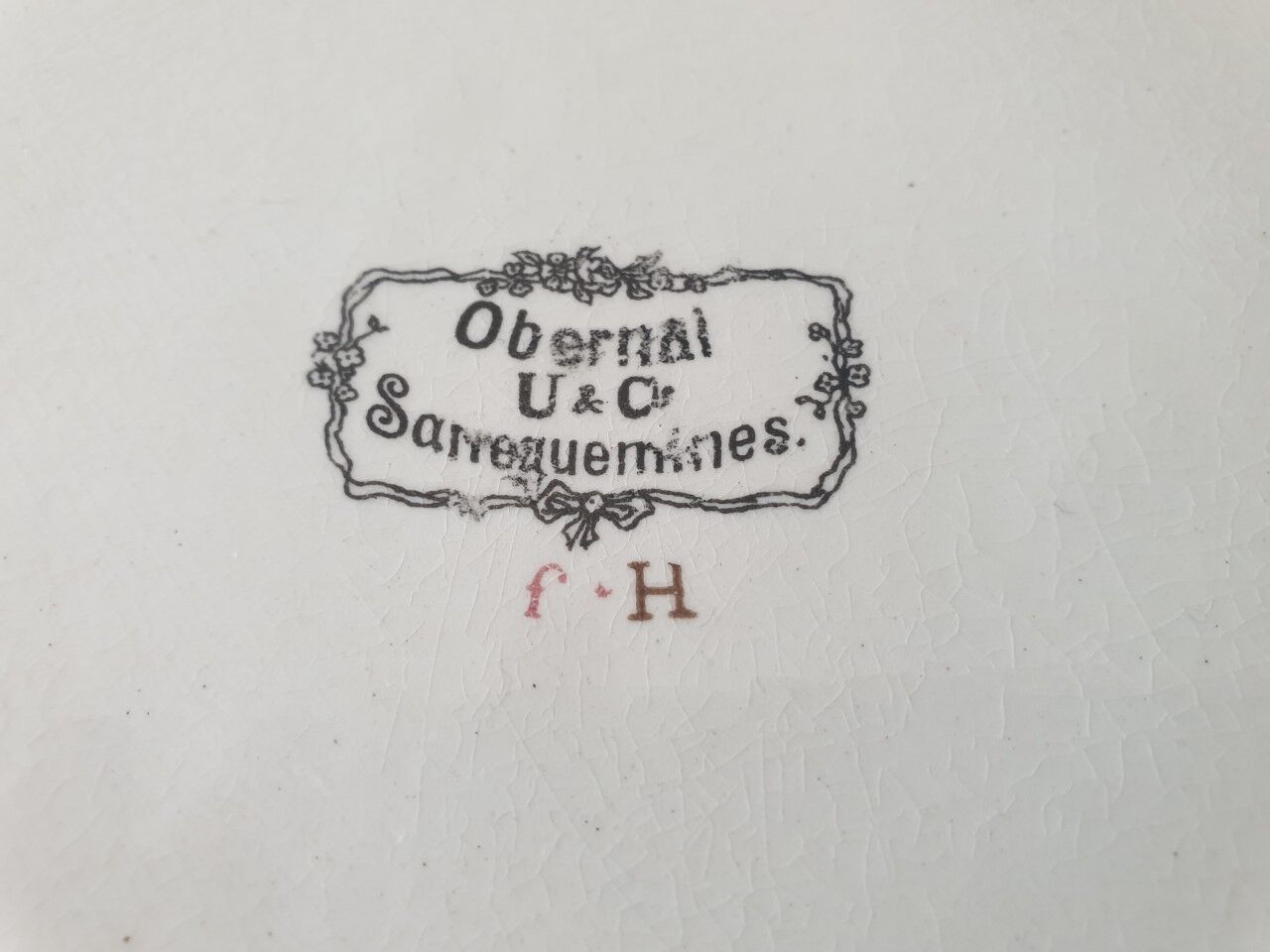 Cake dish Sarreguemines Obernai