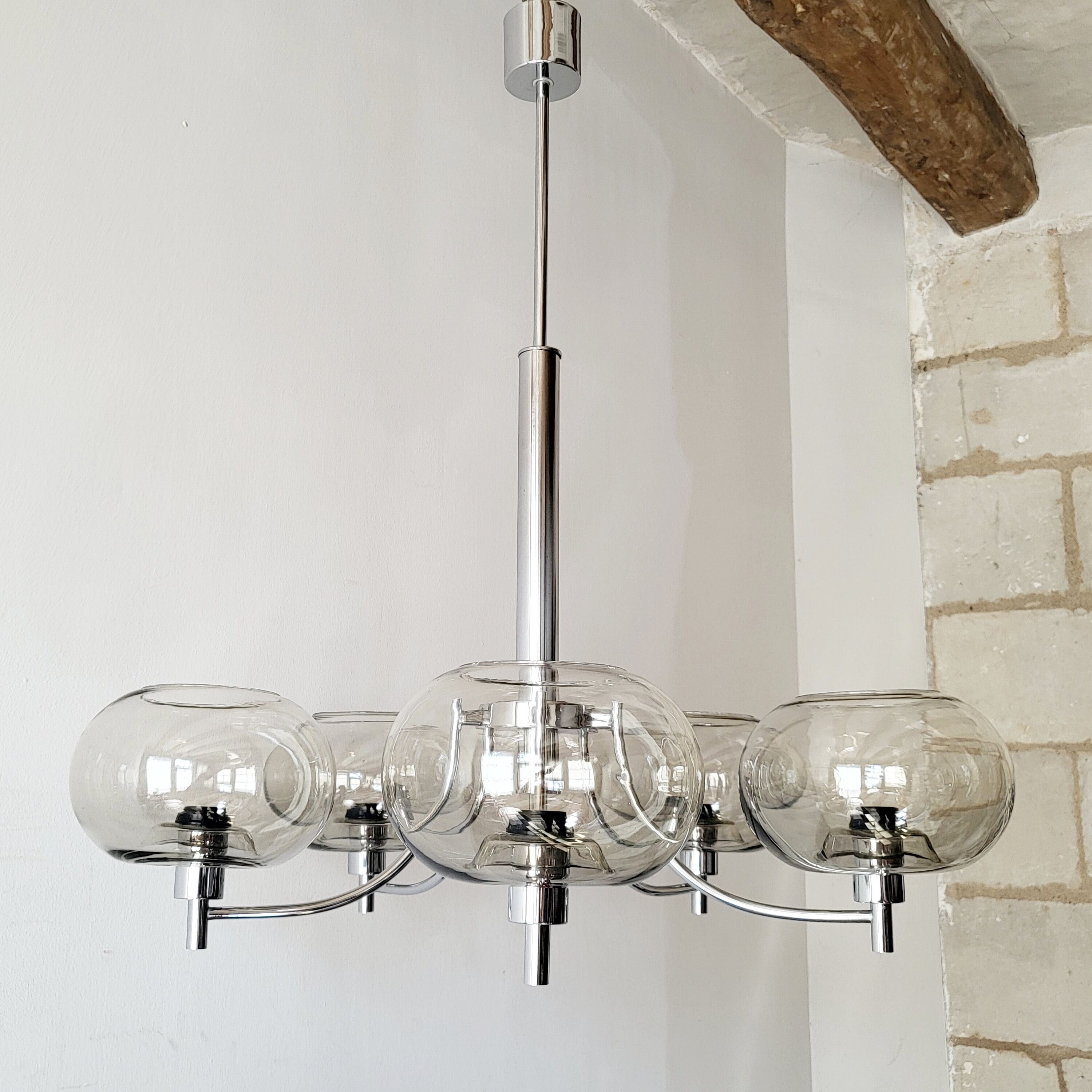 Vintage space age chandelier 1970