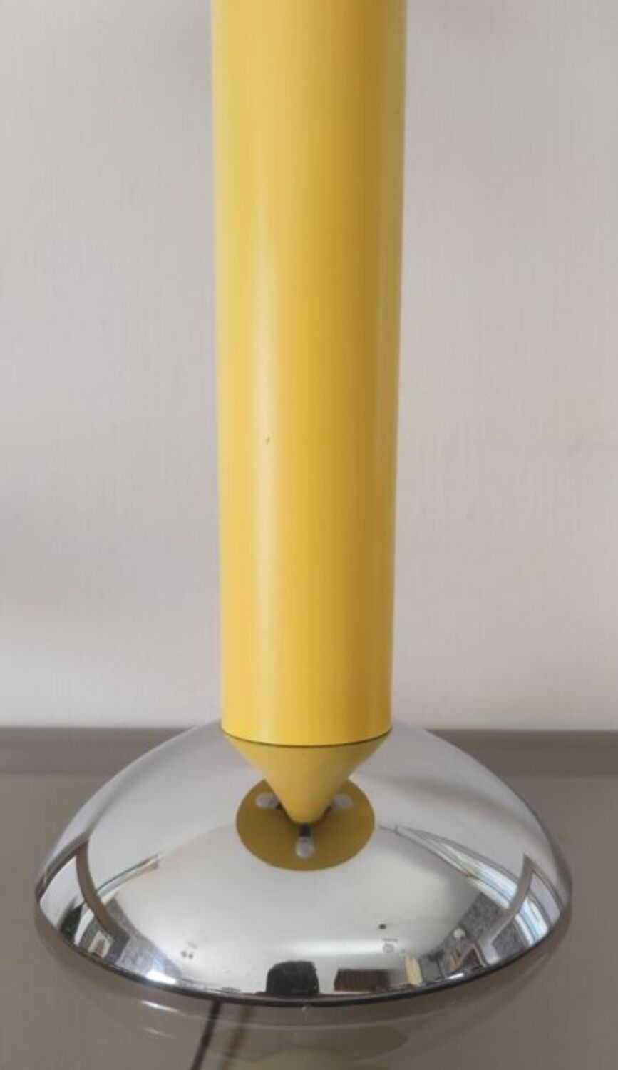 Vintage yellow mushroom lamp