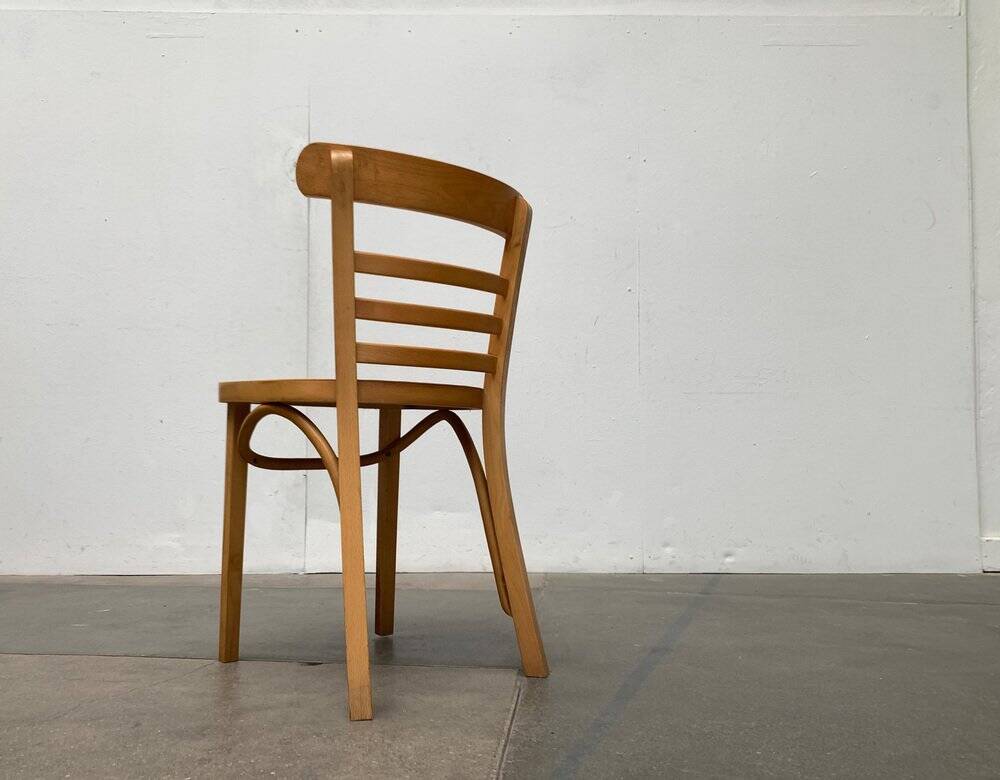 Mid-century German bentwood chairs by ZPM Radomsko for Mobilair, 1950s, set of 3.