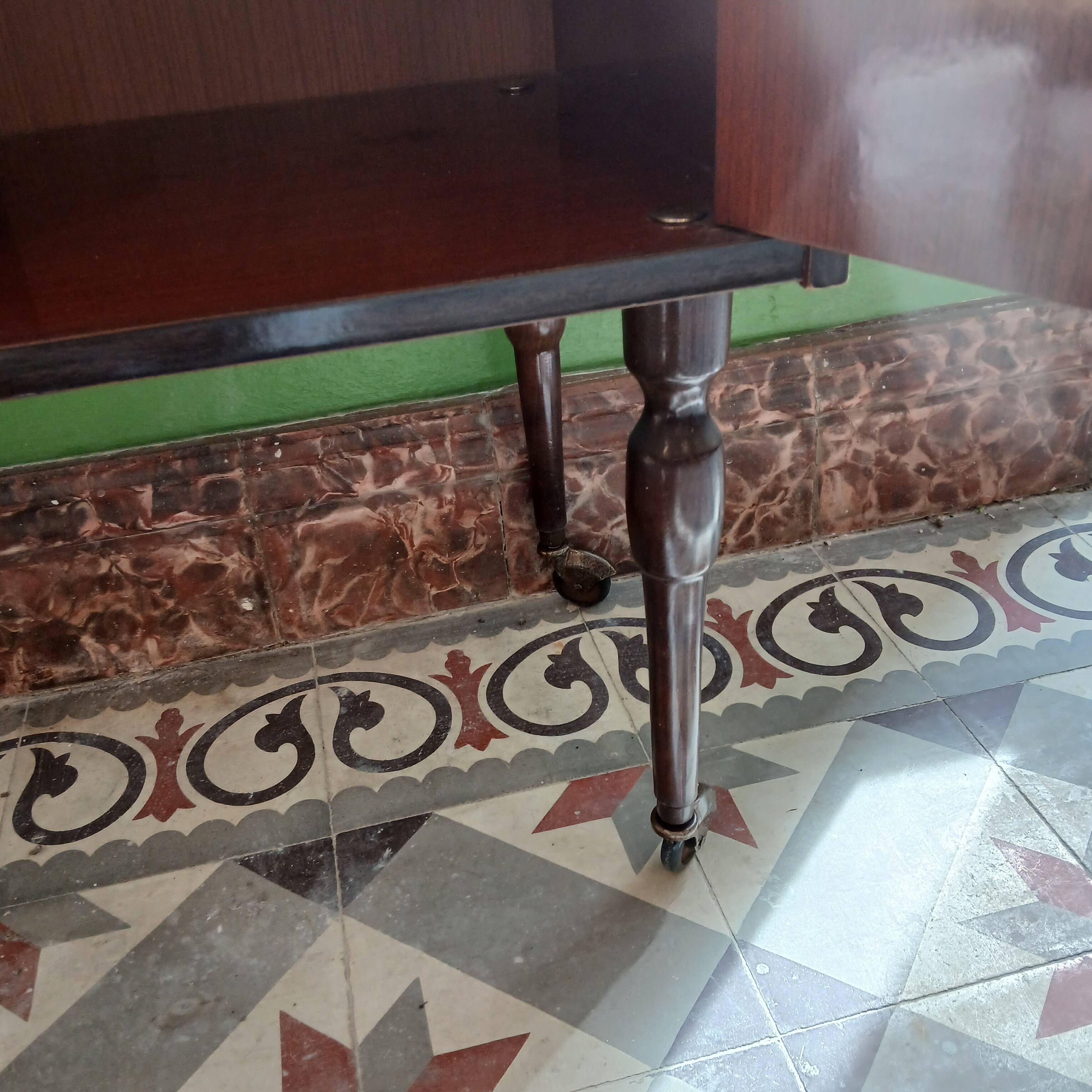 Lacquered wood bar cabinet, 1960s/1970s