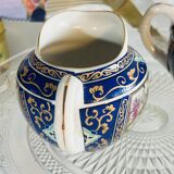 Small milk jug and sugar bowl from Japan with floral patterns from the 1930s/1940s.