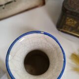 Small ceramic vase with cracked look