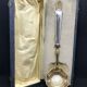 Art deco sauce with silver metal and brass