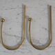 Duo of brass hooks 50-60s