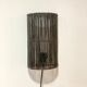 Black rattan wall light