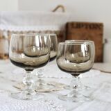 Ensemble de 4 verres sur pied Luminarc en verre fumé