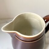 Pichet ancien en céramique marron