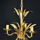 Golden suspension, 3 branches, wheat cob decoration.
