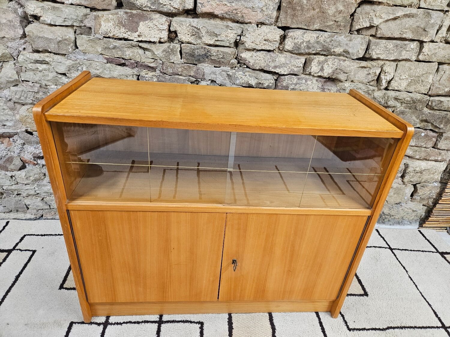 Small vintage display cabinet from the 1970s