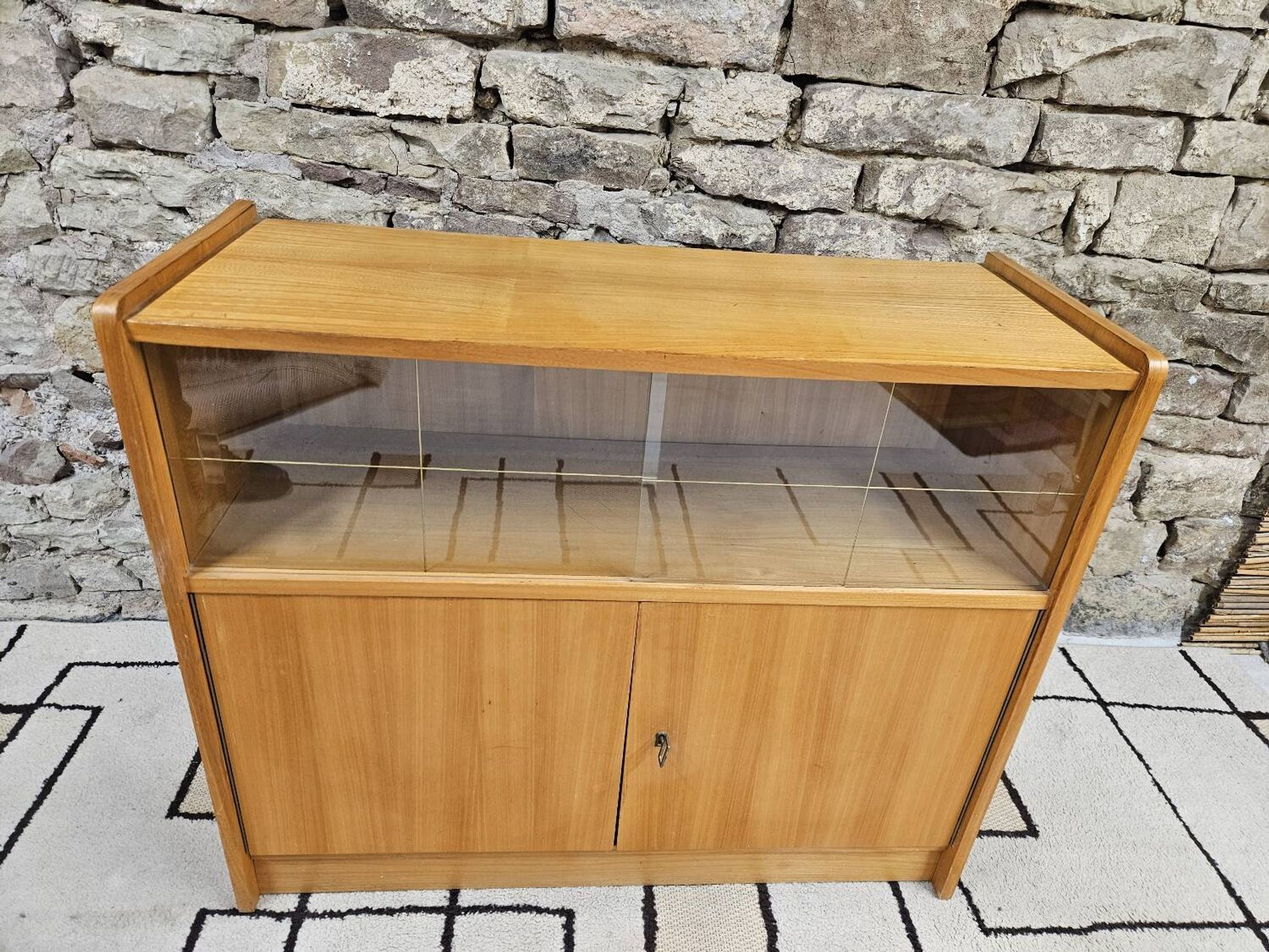 Small vintage display cabinet from the 1970s