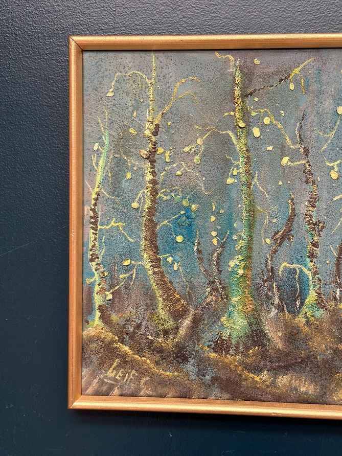 Original Swedish Oil on Panel – “Vår” by Leif Gunnar Lunden