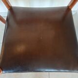 2 Fristho Franeker chairs, Scandinavian, teak and leather.