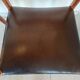 2 Scandinavian Fristho Franeker chairs in teak and leather.