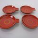 Pop Art Ceramic Ashtrays by Romolo Verzolini for Questa Maiolica, Italy, 1970s, Set of 5
