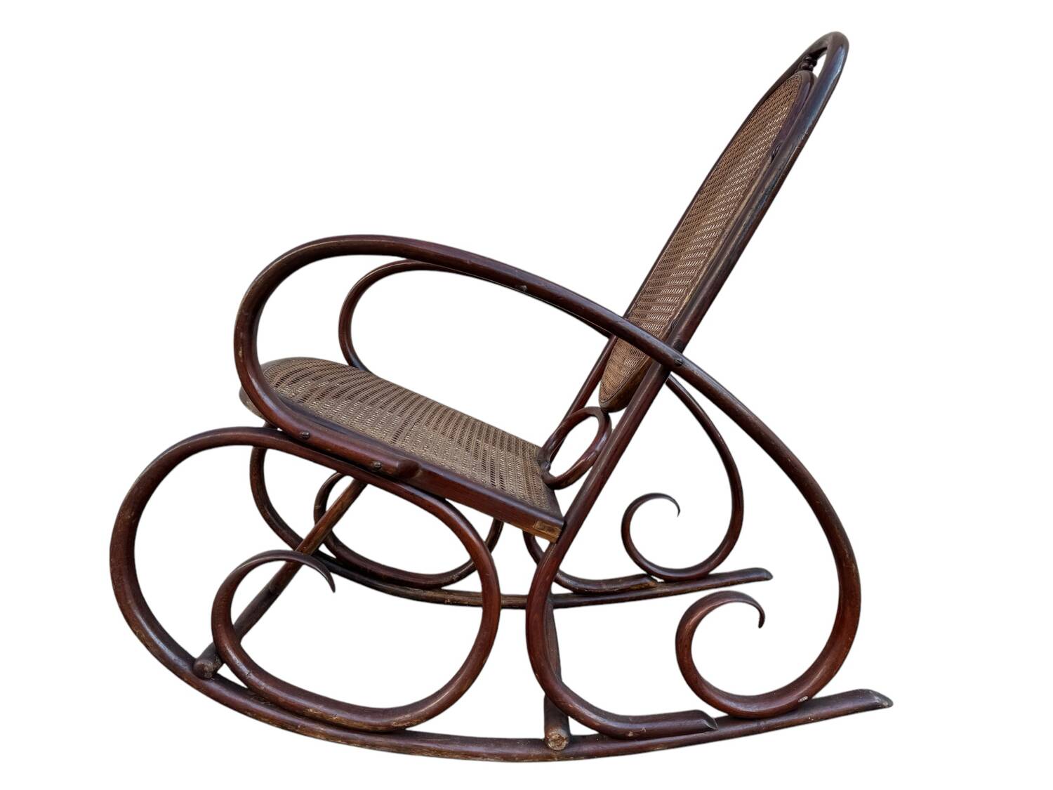 Set of 2 Thonet 19's Style Rocking Chairs