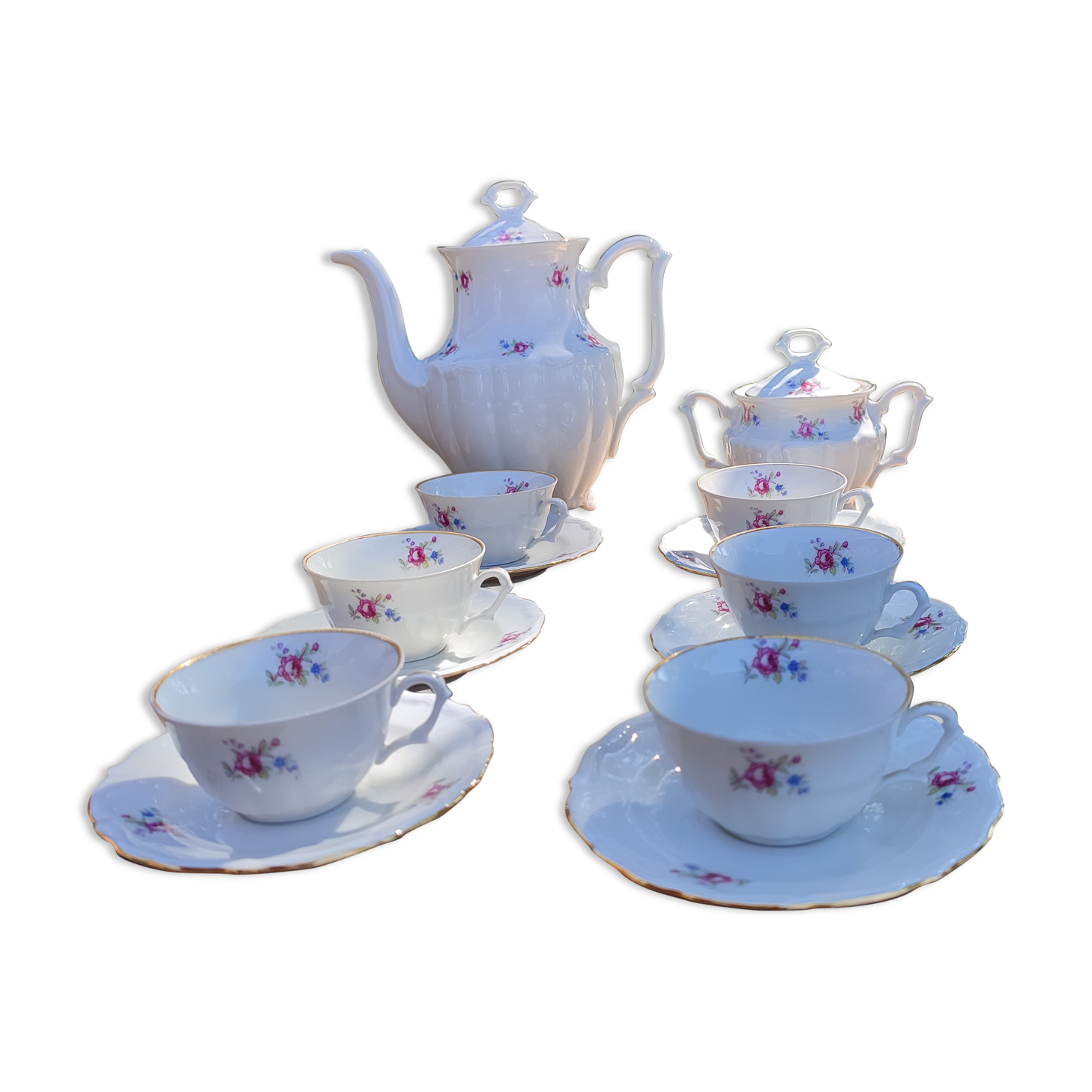 Coffee service, porcelain tea