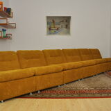 Corduroy modular sofa, 1970s, set of 6