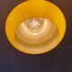 Yellow opaline pendant light 1960