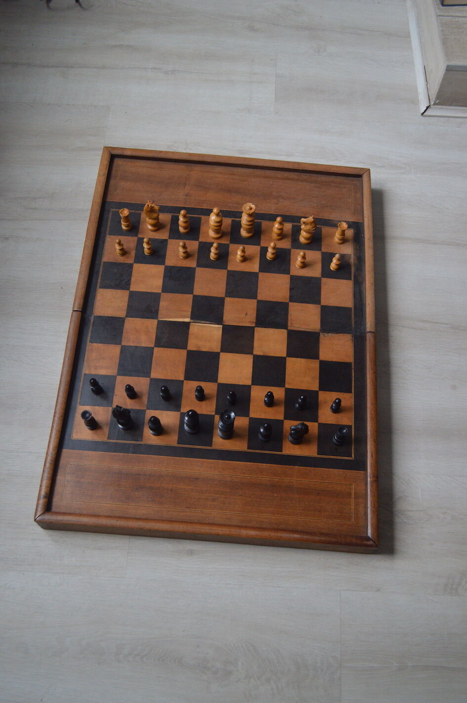 Vintage wooden chess