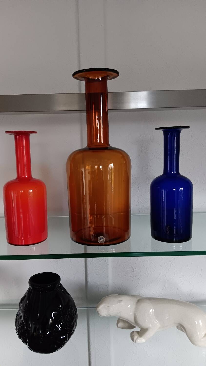 GUL vase by Otto Brauer for Holmegaard - Denmark