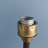 Lampe pied bronze laiton doré