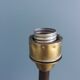 Bronze gilded brass foot lamp