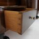 1930s art deco toilet cabinet with mirror in walnut, czechoslovakia