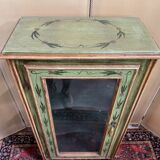 Venetian display cabinet in painted wood