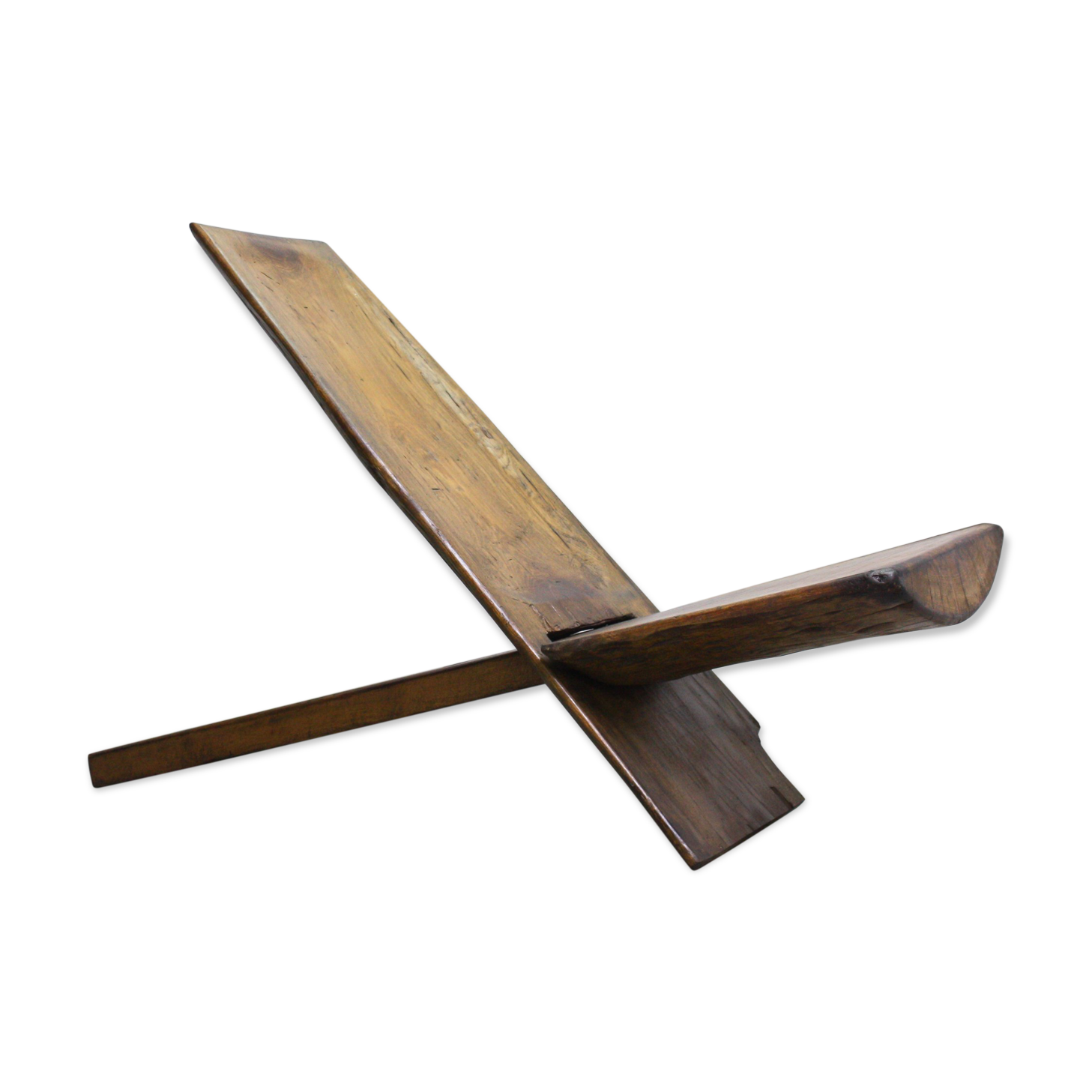 Vintage solid wood lounge chair, 1960’s