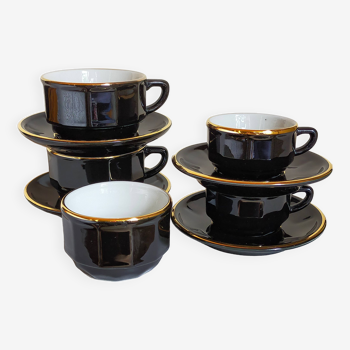 Duo of vintage APILCO porcelain bistro lunches