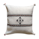 Coussin berbère marocain blanc en coton